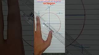 how to construct octagon #construction #compass