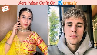 I Met Justin Bieber on Omegle! 😮 Wearing Indian Outfit on Ometv Pt 14