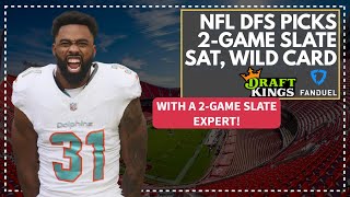 NFL DFS Picks, Strategy: Saturday 2-Game Wild Card Slate! FanDuel, DraftKings Lineup Advice