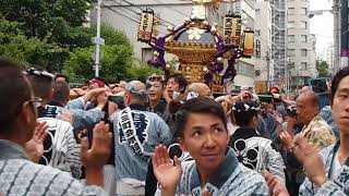 湯島天満宮　例大祭　宵宮　天三町会　神輿渡御　2018.5.26