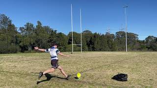 Rugby League - Goal Kicking 26 (New boots and GoPro)