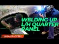 Holden Torana Gtr Xu1 LJ ( Part 19 ) Welding replacement lower quarter panels on.