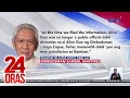 Ombudsman - Mas matimbang ang arrest warrant ng RTC kaysa sa inisyu ng Senado | 24 Oras