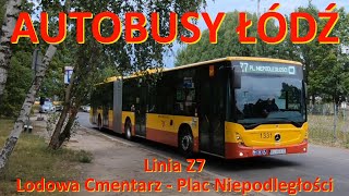 Autobusy Łódź. Linia Z7 Cmentarz Zarzew - Plac Niepodległości./Bus route Z7 in Łódź (Poland) 2.7K