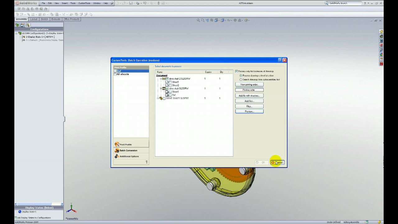 Batch Printing Your Solidworks Documents Youtube