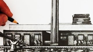 How to Draw Famous Buildings: Tate Modern London