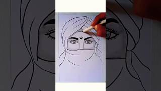 Drawing of jhansi ki rani.#jhansikiraani #viral #shorts #trending #trend #drawing #art
