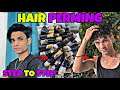 HAIR PERMING || CURLY HAIR IN P SQUARE SALON || BY GAURAV SIR