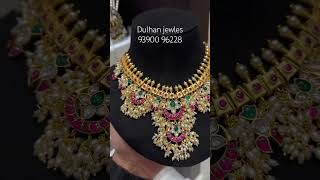 Jadau Kundan Guttapusalu Necklace 😍❤️. Whatsapp 9390096228. #shortsvideo  #shorts #jewellery