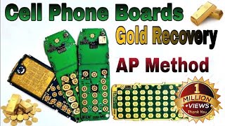 Cell Phone Boards AP Methods Gold Recovery | Recover Gold From Mobile Phone Circuits