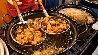 한마리 시키면 미친서비스 주는 통닭집! 시장표 산더미 양념 치킨 / Korean Yangnyeom - Chicken / Korean street food