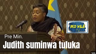 Pre min. JUDITH SUMINWA TULUKA TRÈS EN COLÈRE FACE À LA DIASPORA SUISSE