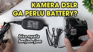 Battery Dummy Untuk Canon LP-E10 - Kamera DSLR Canon 1300D Pake Listrik Biar Tahan Lama Nyala Terus