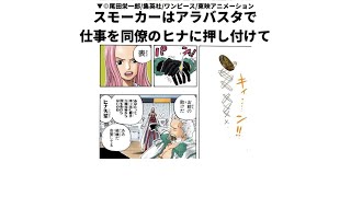 【ワンピース　スモーカーに関する面白い雑学】スモーカーは仕事を同僚のヒナに押し付けて・・・