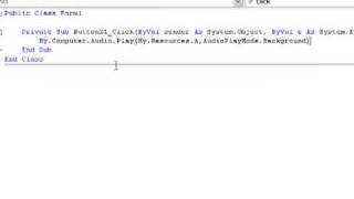 Visual Basic 2008, 2010 - Add sound(s) to a project