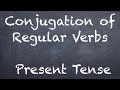 Conjugation of Regular Verbs - German 1 WS Explanation - Deutsch lernen