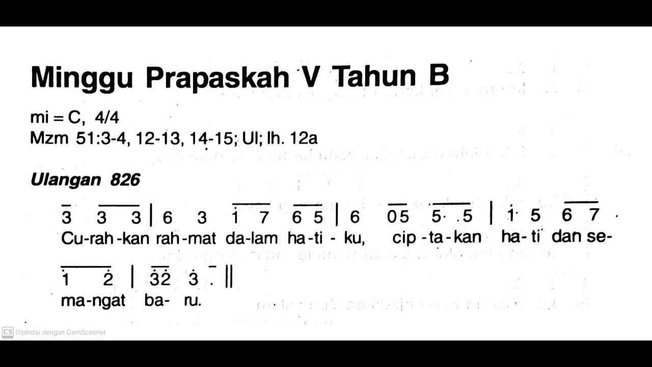 [Edisi Lama] Minggu, 17 Maret 2024 - MINGGU PRAPASKAH V (Kelima ...