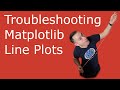 How to customize python matplotlib line charts. Full length troubleshooting video