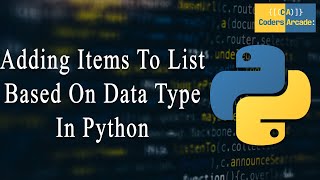 Adding Items To List Based On Data Type In Python