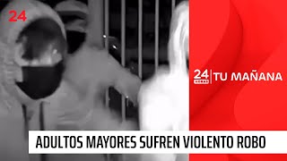 Matrimonio de adultos mayores sufre violento robo en Conchalí | 24 Horas TVN Chile