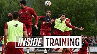 Inside Training: Entertaining headers-only match featuring the entire Liverpool squad