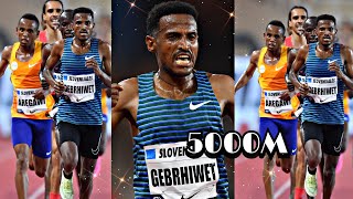 (5000m) Monaco 2023 Diamond League - Last 800m - Hagos Gebrhiwet, Berihu Aregawi, Bekele, Katir