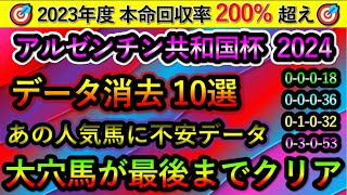 アルゼンチン共和国杯2024 【消去データ10選】 大穴馬が最後までクリア　あの人気馬に不安データ