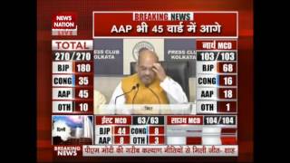 BJP President Amit Shah addressed media after massive win in MCD Elections