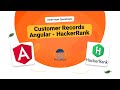 HackerRank Coding Interview | Angular | Customer Records | codingindian.com