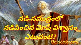 నడి సముద్రంలో నడిపించిన మోషే విశ్వాసం ఎటువంటి?