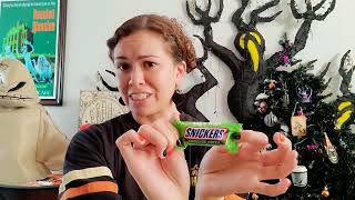 Tried the Snickers Ghoulish Green... Snickers.They tasted like Snickers... nothing else lol