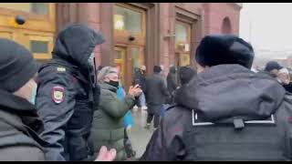 Задержание жены Навального. Протесты. Москва 23.01. Protests, strike, Moscow Navalnyi