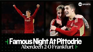 FULL-TIME SCENES as Aberdeen beat Eintracht Frankfurt (the team who beat Bayern Munich 5-1) 😮 #UECL
