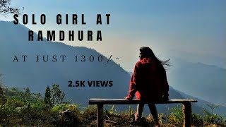 SOLO GIRL TRAVELLING TO RAMDHURA. Ramdhura at just 1300/- rupees.