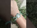 beaded real flower bracelet 📿✨ bollywood entertainment love diyyoutubeshorts resin artist india