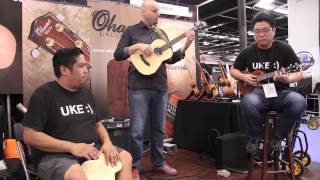 OHANA Ukuleles NAMM 2015: David Hughes, Jason Arimoto, Brad Ranola