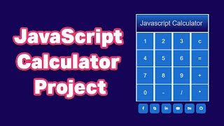 Creating a Calculator using HTML, CSS & JS | JavaScript Tutorial In Bangla | javascript Project