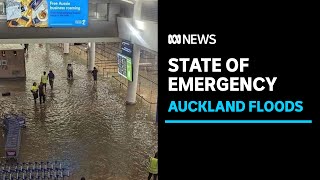Auckland airport flooded as torrential rain hits New Zealand's largest city | ABC News