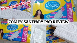 Unboxing and Review of Comfy Sanitary Pad l XL extra Long Pad l Anju's Review Vlog