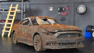 Restoration Abandoned Ford Mustang GT Model Car