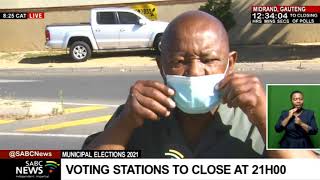 LGE 2021 I COPE leader Mosiuoa Lekota joins voters to cast his vote in Midrand, Gauteng