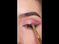 simple pink eyeshadow look