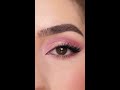 simple pink eyeshadow look