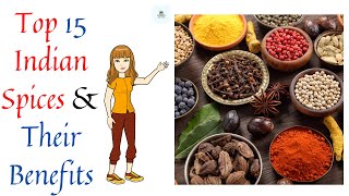 🔸Top 15 Indian Spices Names \u0026 Their Benefits || Benefits of Spices || Spices Names || Best Spices