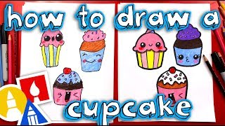 How To Draw Funny Cupcakes