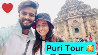 Puri Tour 🥰 || Jagannath Temple , Konark Temple , Beach 🏝️ || Vlog || Mitesh || Keshavi