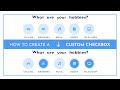 How to create a custom checkbox using HTML and CSS | Custom Checkbox UI Design