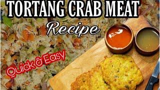 CRAB MEAT OMELETTE RECIPE| ANG SIKRETO NG PAGLUTO NG TORTANG ALIMASAG| Stephordoñez|