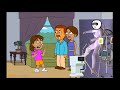 dora puts petrol in the toilet