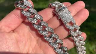 Comparing A Harlembling Solid 925 Silver Iced Out Chain To A Competitor Brass Chain! What’s Better!?